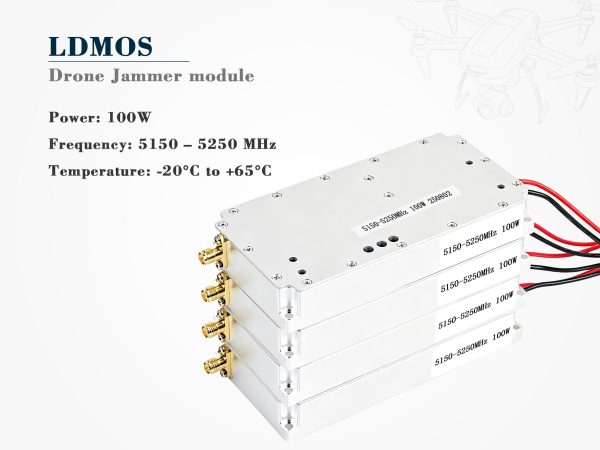 Ultra-Reliable 100W Drone Jammer Module 5150-5250MHz